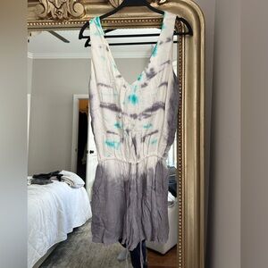 Young Fabulous‎ And Broke Size xSmall Colorful Beach Boho Ombré Shorts Romper